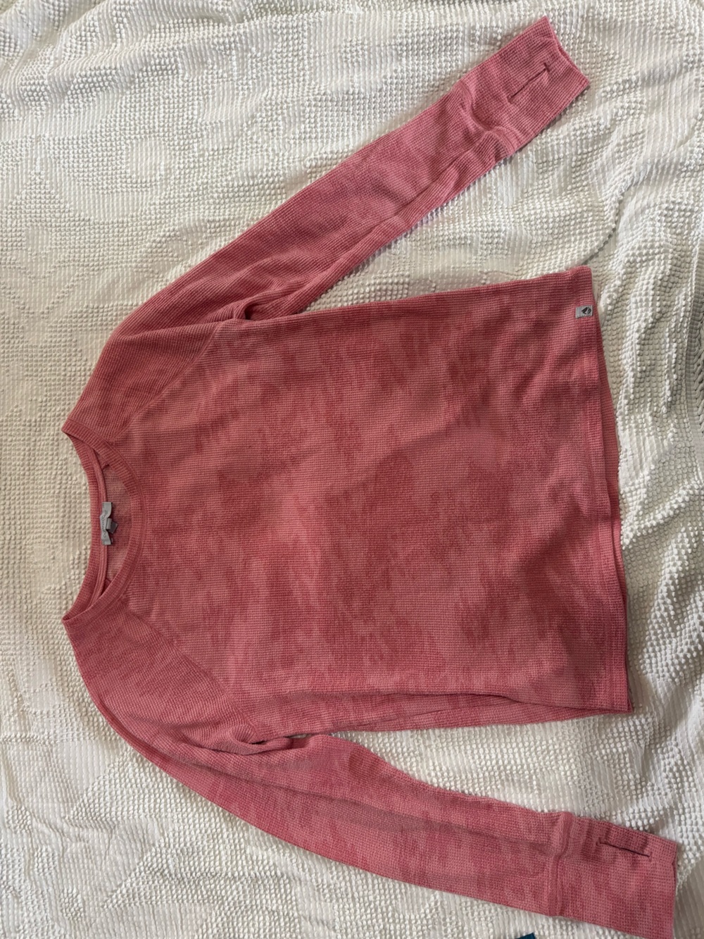 Women's Long Sleeve Thermal Tee - Dusty Rose